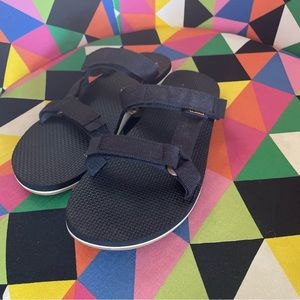 Black Teva Slides / Slip on Sandals